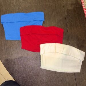 3 Colorful Tube Tops Set